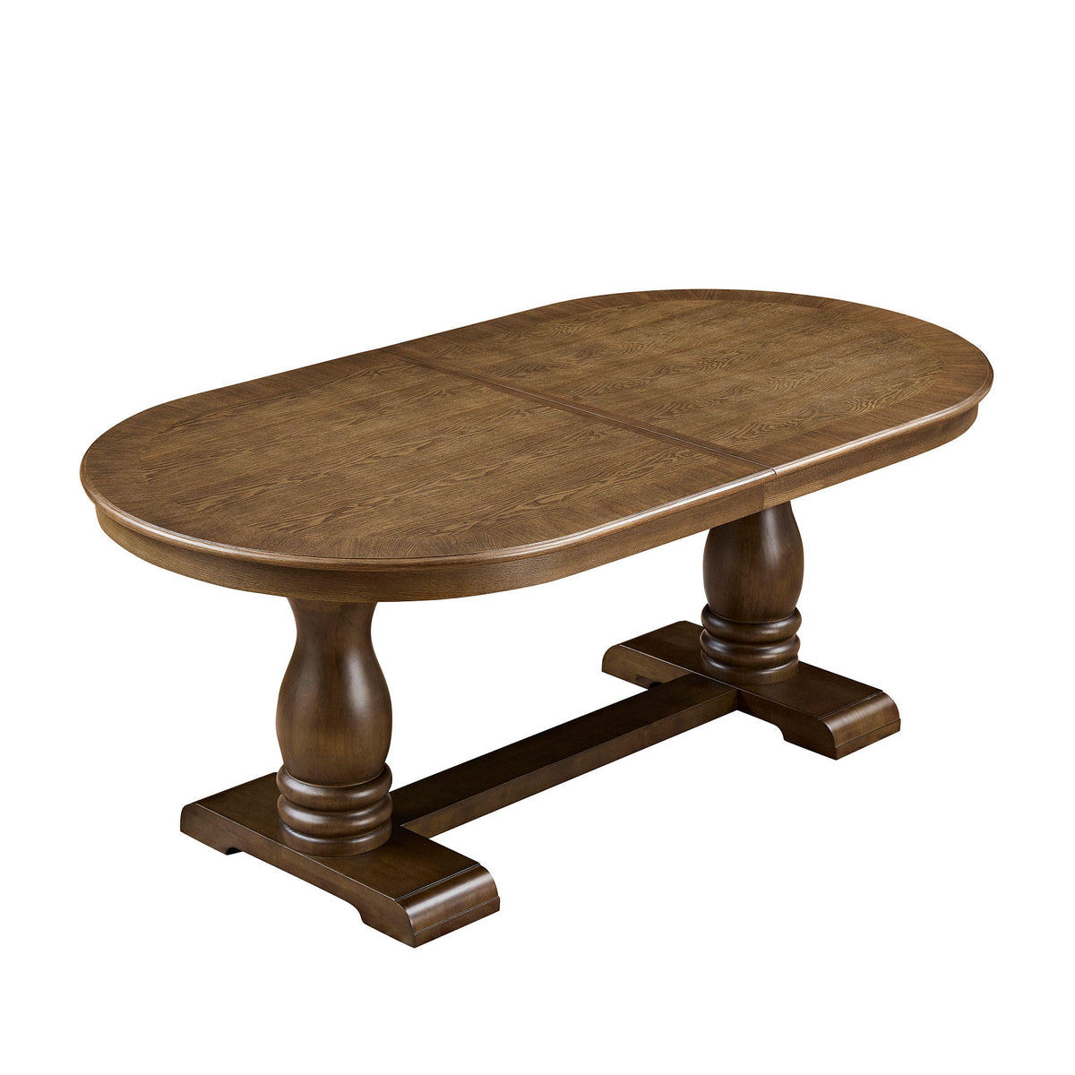 94.09 Inch Extendable Wooden Dining Table for 6 Persons,Long Expandable Curved Dining Table,Mid Century Modern Large Kitchen Table for Living Room,Restaurant(Same Sku;W2582P205311)
