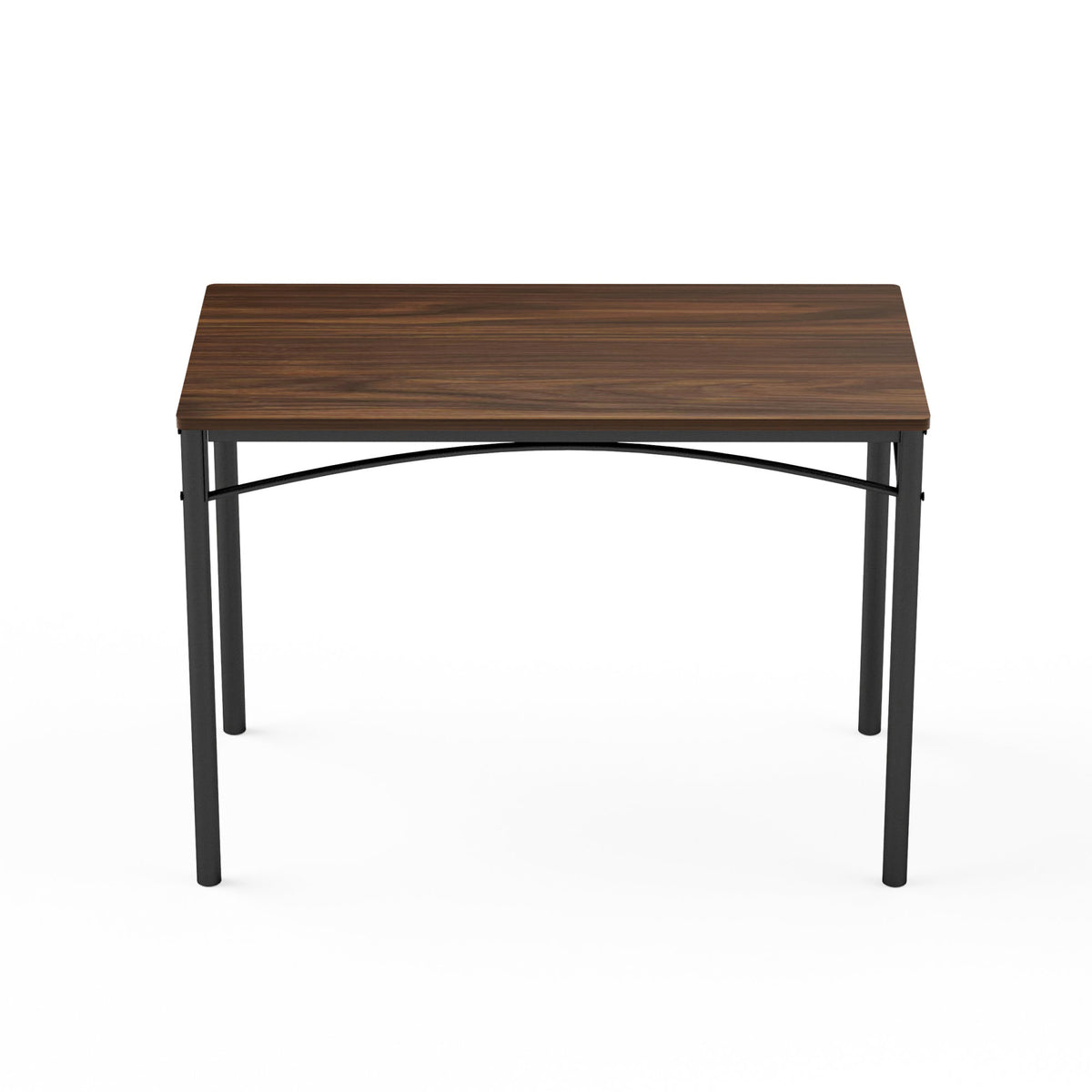 Dining Table Set, Bar Table with 4 Dining Benches, Kitchen Table Counter with Chairs, Industrial for Kitchen Breakfast Table, Party Room – Walnut