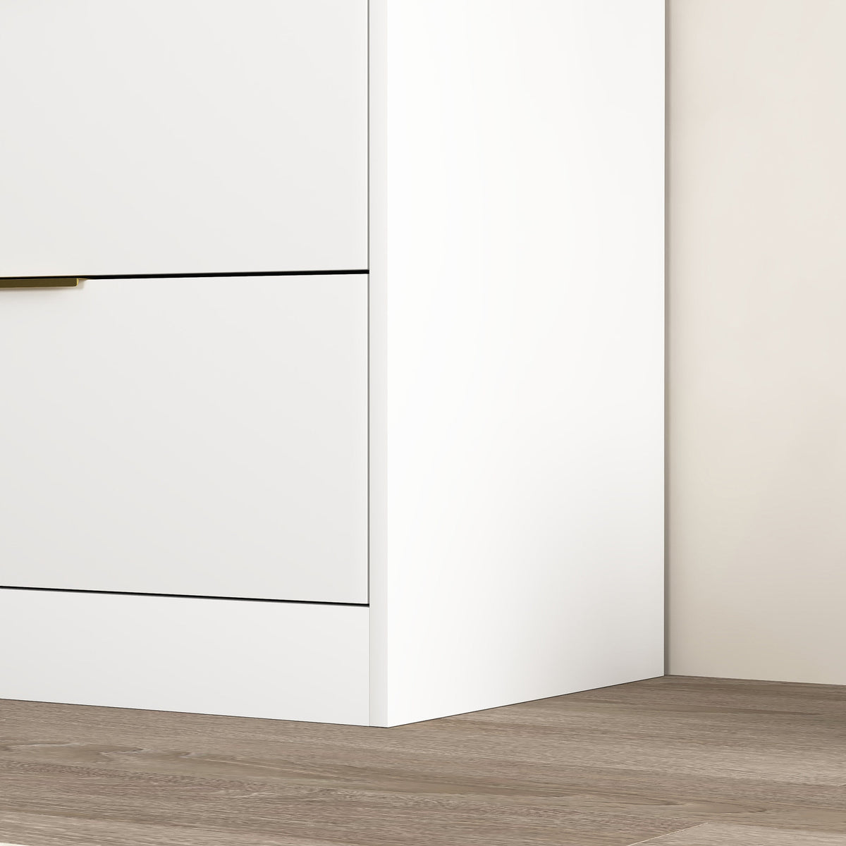 Simply Modern 6-Drawer Dresser, Chest of Drawers for Bedroom, Living Room, Hallway, and Entryway - Large Storage Cabinet White