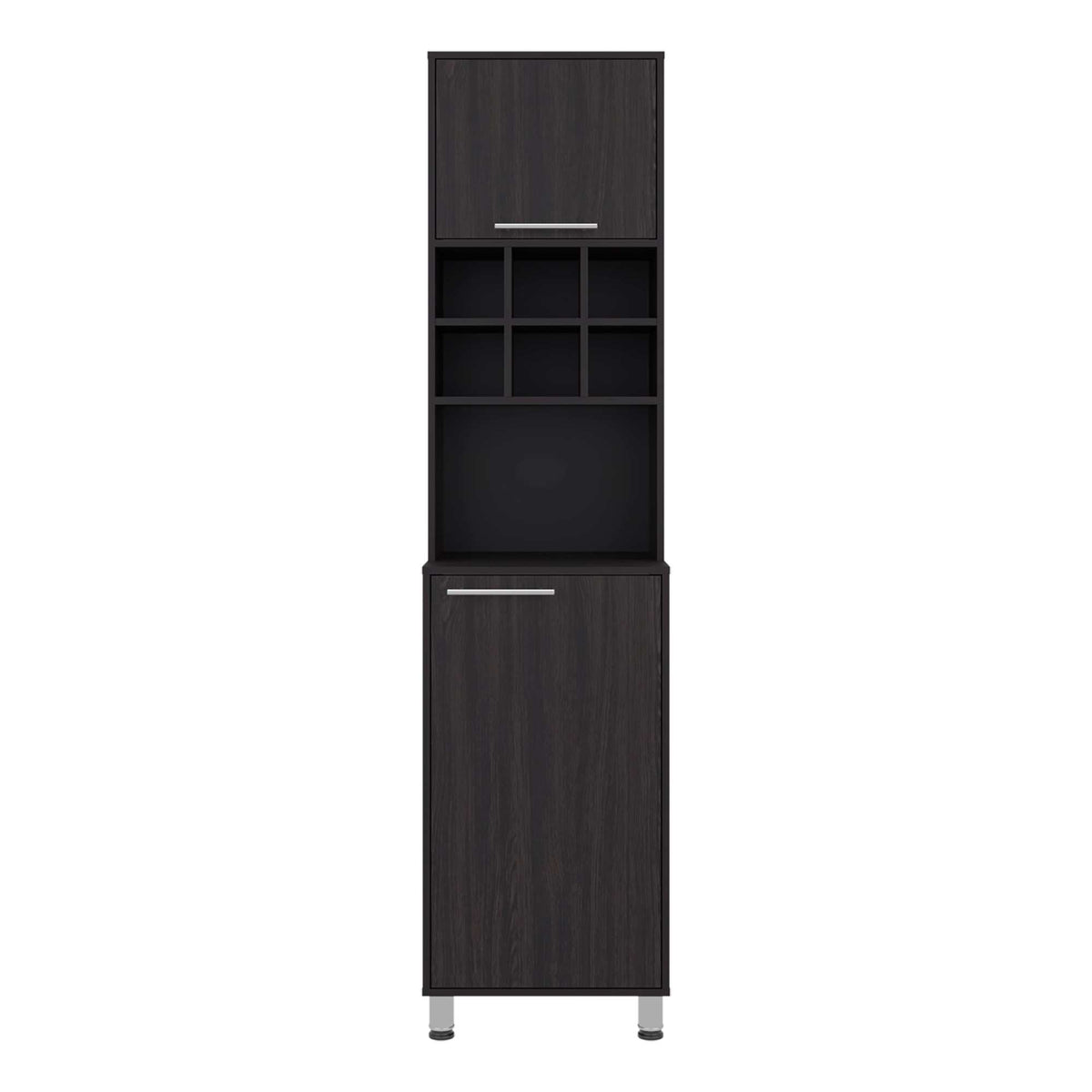 Wenge Open Shelves Kitchen Pantry