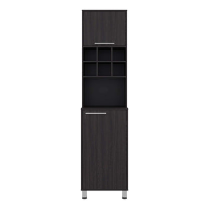 Wenge Open Shelves Kitchen Pantry