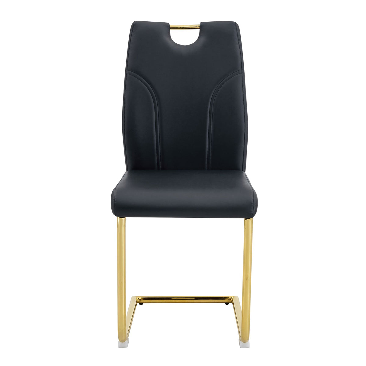 Modern dining chair with PU cushion seat dining chair Living Room Chair Upholstered chair with gold-plated leg leg design, kitchen, living room, bedroom, dining room side chair set of 6.W2920P233522