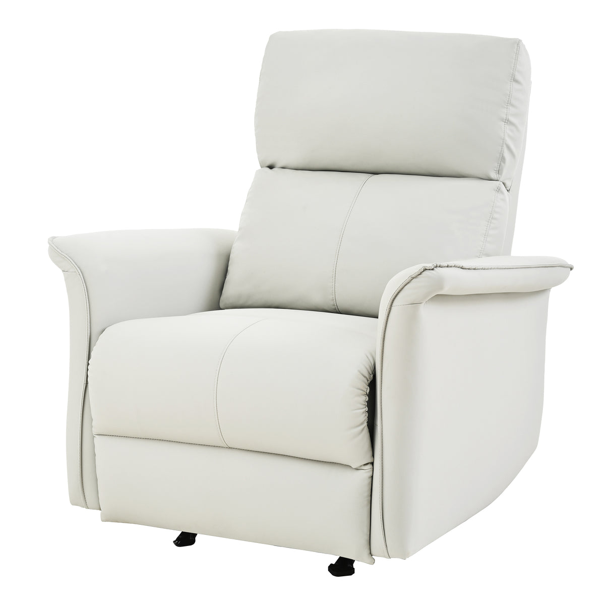 Manual Rocker Recliner Chair for Adults, Rocking Glider Recliner, PU Leather Rocking Chair