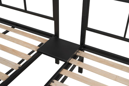 Triple Bunk Bed/ Sturdy Metal Frame/ Anti Noise/ Squeak Free/ Wooden Slats/ No Box Spring Needed