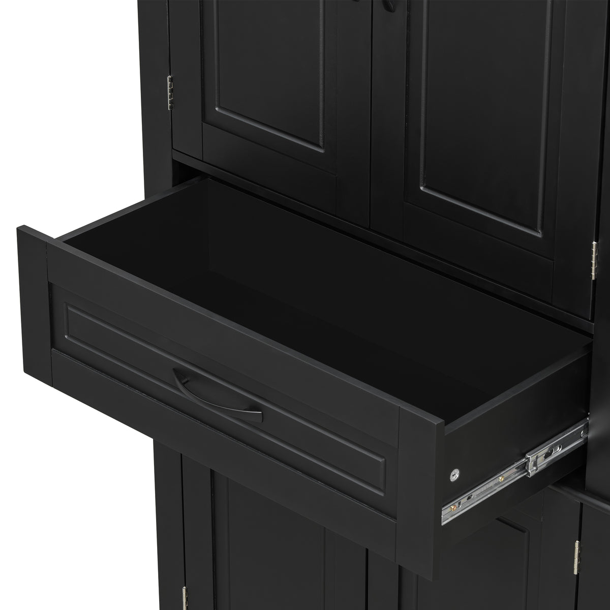 [Video] Bathroom Storage Cabinet with Multi-Functional Storage Space, Drawer with Slide Rails, Adjustable Shelf, Black