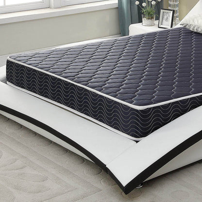 6 Inch Waterproof Foam Mattress, Navy Blue Quilted Breathable Fabric, Twin Size