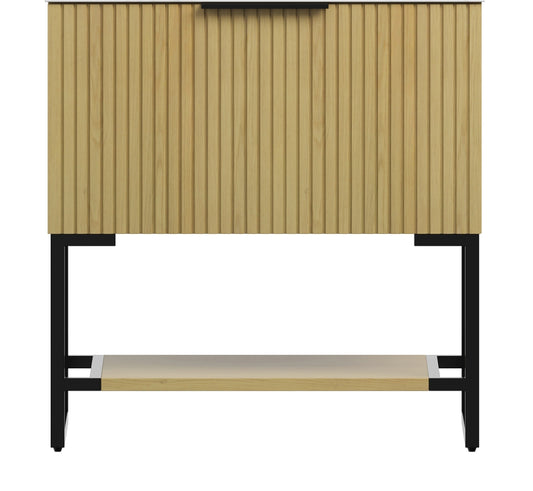 YOLAN 30" Freestanding Plywood Cabinet without basin,  Corolla Oak Woodgrain Color
