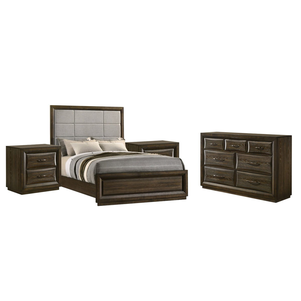 Archer Dark Oak Queen 4-Piece Bedroom Set