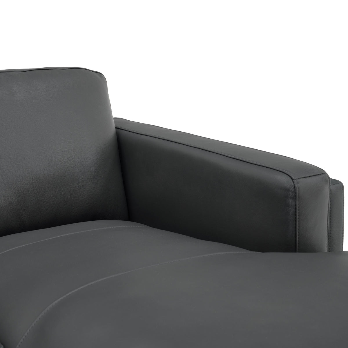 Leather Match U-Shape Sectional