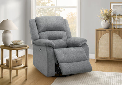 Reclining Chair, 34" Wide, Usb Ports Included, Power Recliner, Large, Upholstered, Swivel, Glider, Transitional