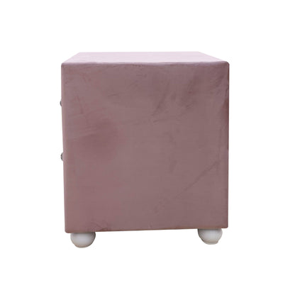 Reggie Pink Fabric Nightstand