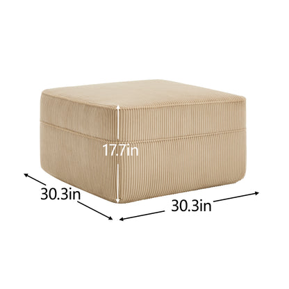 Ottoman Corduroy -Camel