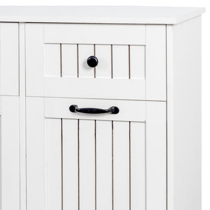 Laundry Cabinet, with 2 Removable laundry basket and 2 Drawers