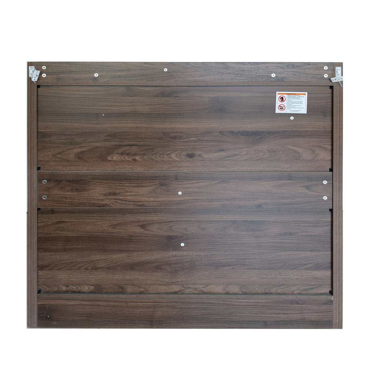 Walnut Entryway Shoe Storage Cabinet with Slatted Doors, Modern Wooden Hallway Console Table with Top Display Shelf, Mid-Century Accent Chest for Foyer, Living Room, and Mudroom Organization