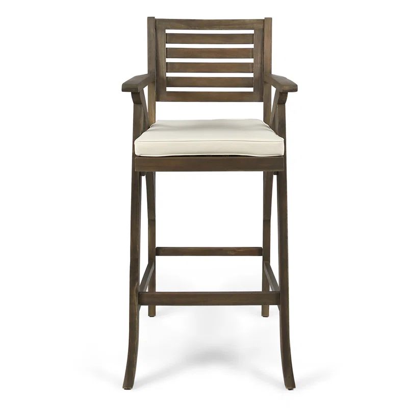 HERMOSA 2PC BARSTOOL - GREY