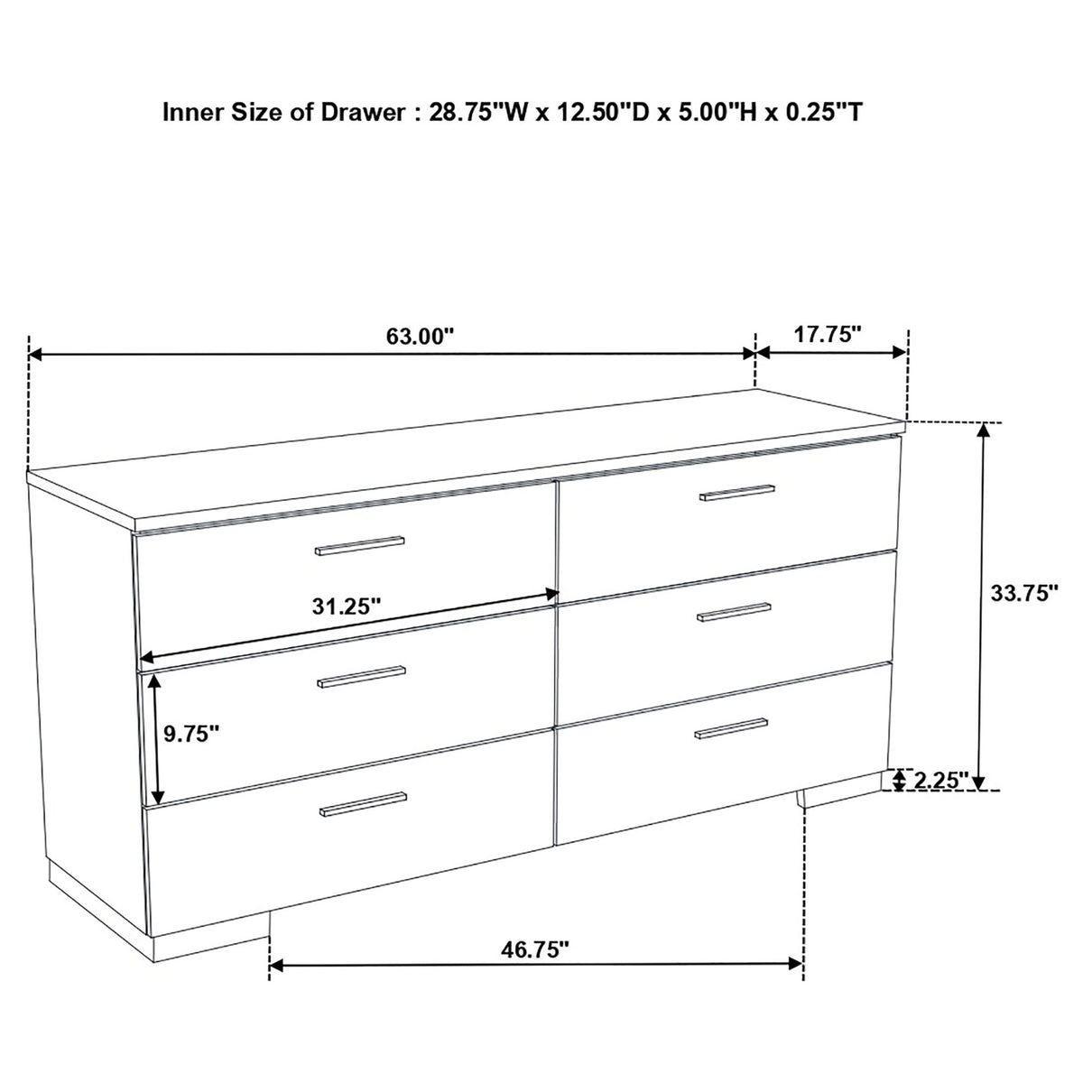 Zephyr White High Gloss Queen 4-Piece Bedroom Set