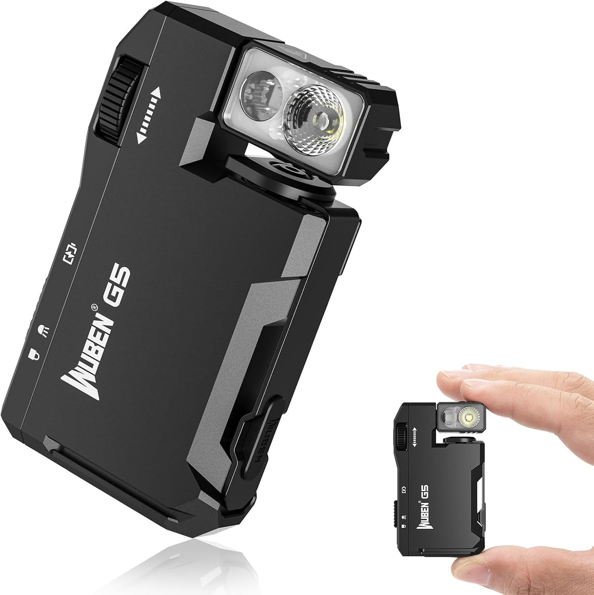 G5 Rechargeable EDC Flashlight, Mini Flat Bright Small Flashlight
400 Lumens Dual Light Source LED Flashlight with RGB, Magnetic Mini Bright Keychain Flashlight for Home, Camping, Emergencies