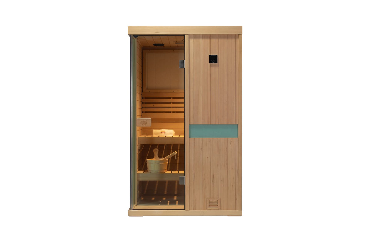 3 person hemlock wood Steam Sauna room
