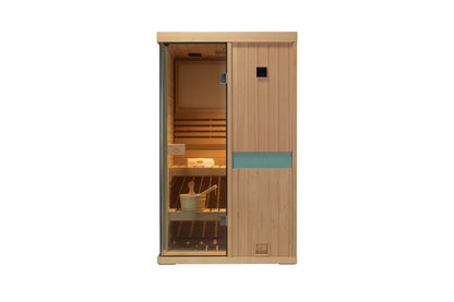 3 person hemlock wood Steam Sauna room