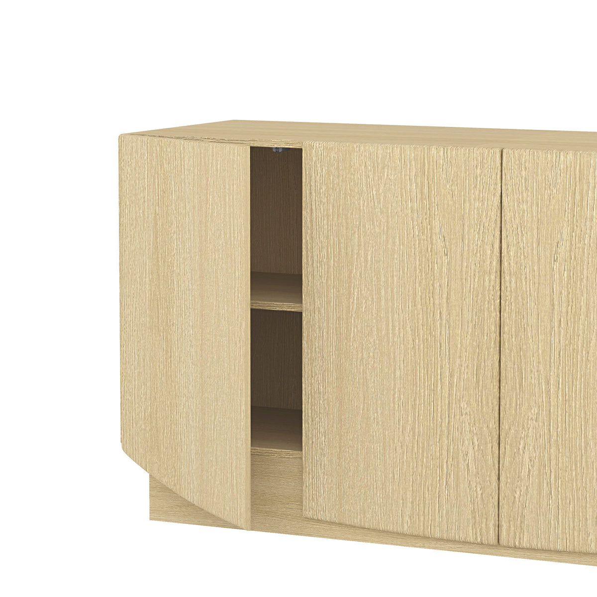 Manhattan Comfort Ardea 60" Sideboard in Natural Oak (4-Door)