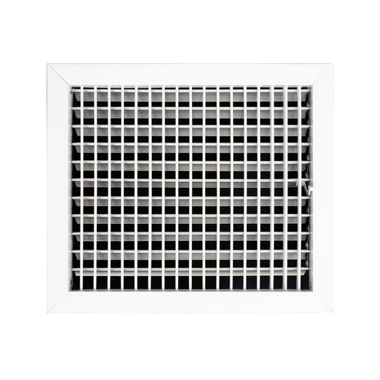 AC Register Vent Cover 14X12 inch - Box of 10 – Adjustable Single Deflection Aluminum HVAC Grille for Wall and Ceiling, Multi-Shutter Damper for Heating & Cooling, Rustproof Air Supply Louver