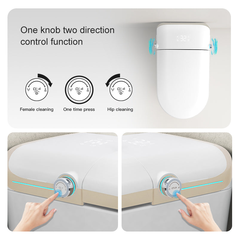 Smart Toilet,Automatic Lid Opening,Foot sensor flushing,fragrance deodorisation,Both side rotary buttons
