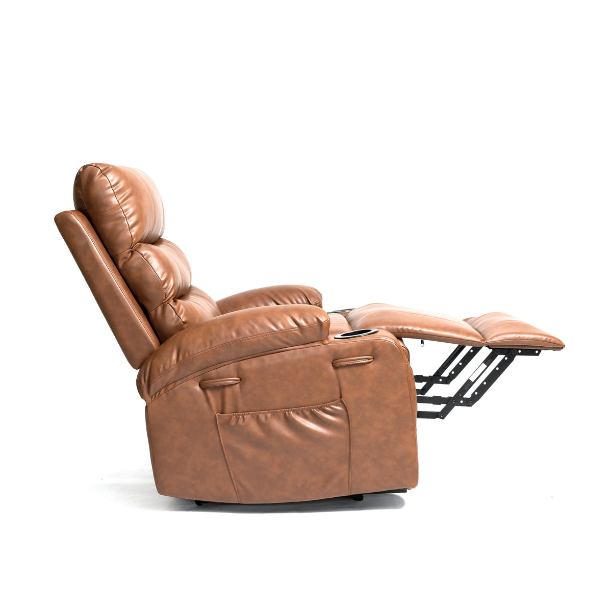 21"seat width,large size Electric Power Lift Recliner Chair Sofa for Elderly, 8 point vibration Massage and lumber heat, Remote Control, Side Pockets and Cup Holders, cozy fabric, overstuffed arm pu