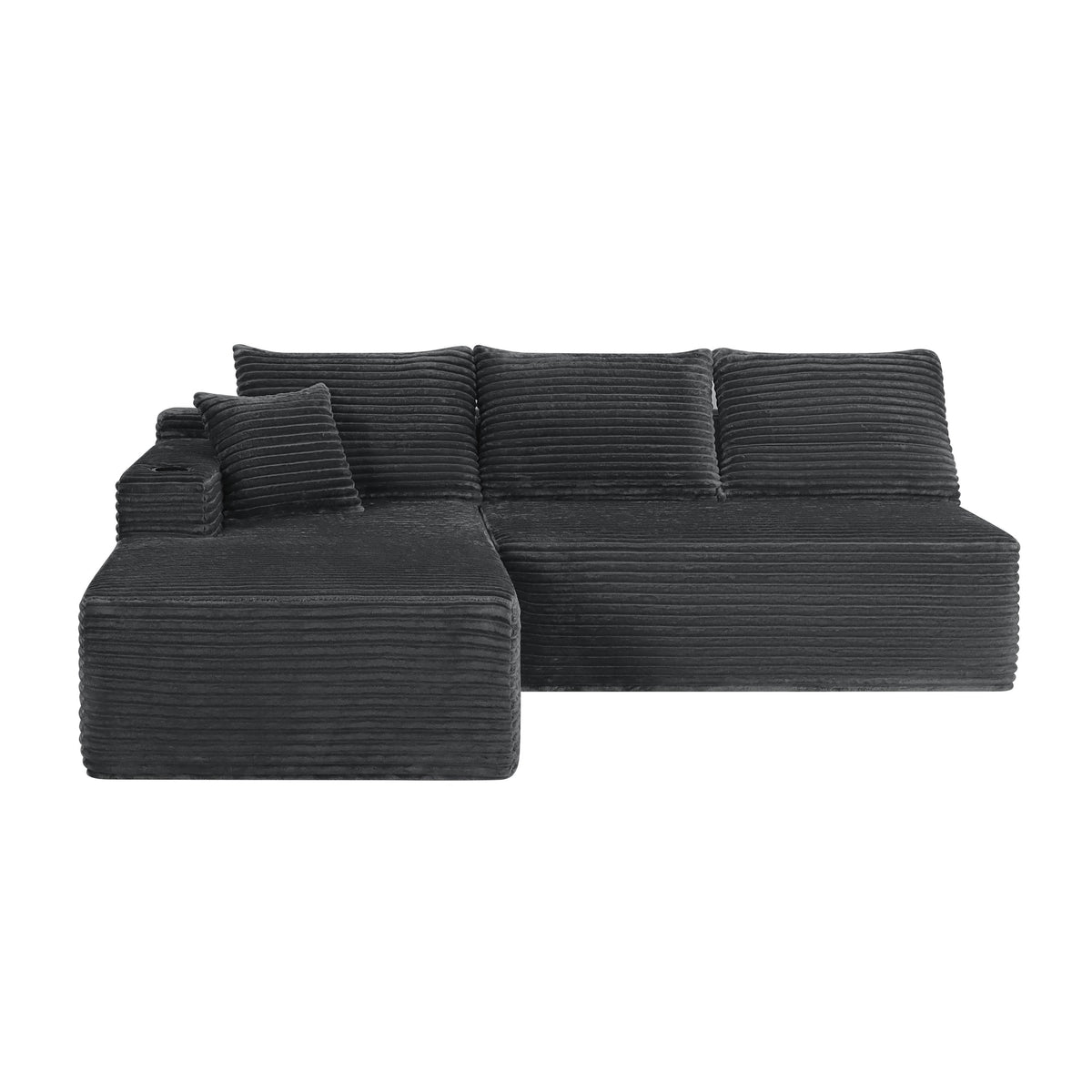 95.6" Cloud Sectional Couch with L-Shape Chaise, Modern Modular Sofa with Deep Seat, Upholstered Couches