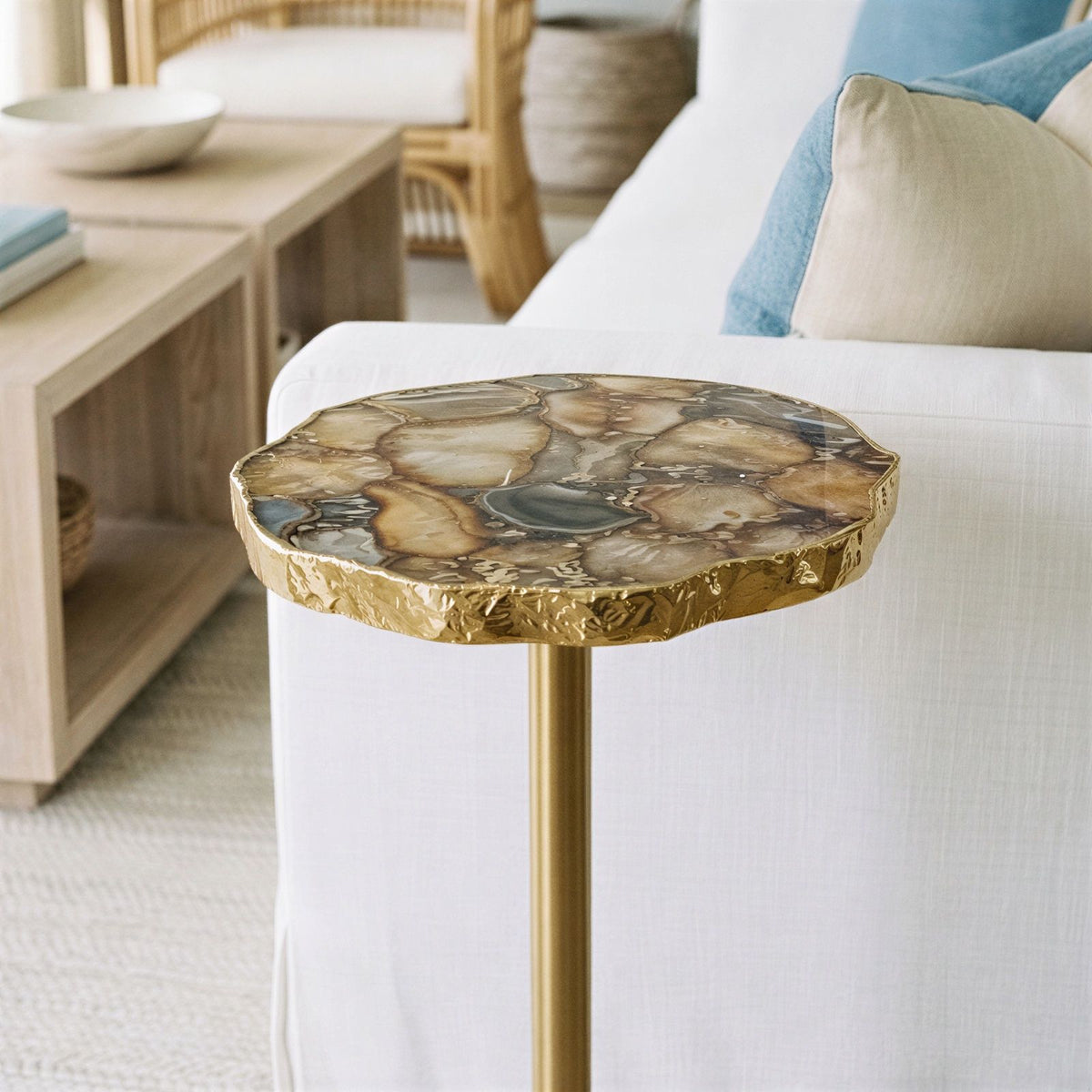 Champaign 10" Round Accent Table