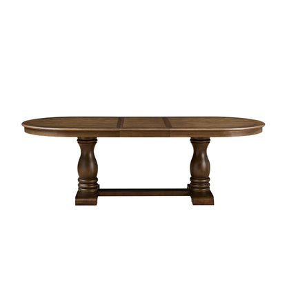 94.09 Inch Extendable Wooden Dining Table for 6 Persons,Long Expandable Curved Dining Table,Mid Century Modern Large Kitchen Table for Living Room,Restaurant(Same Sku;W2582P205311)