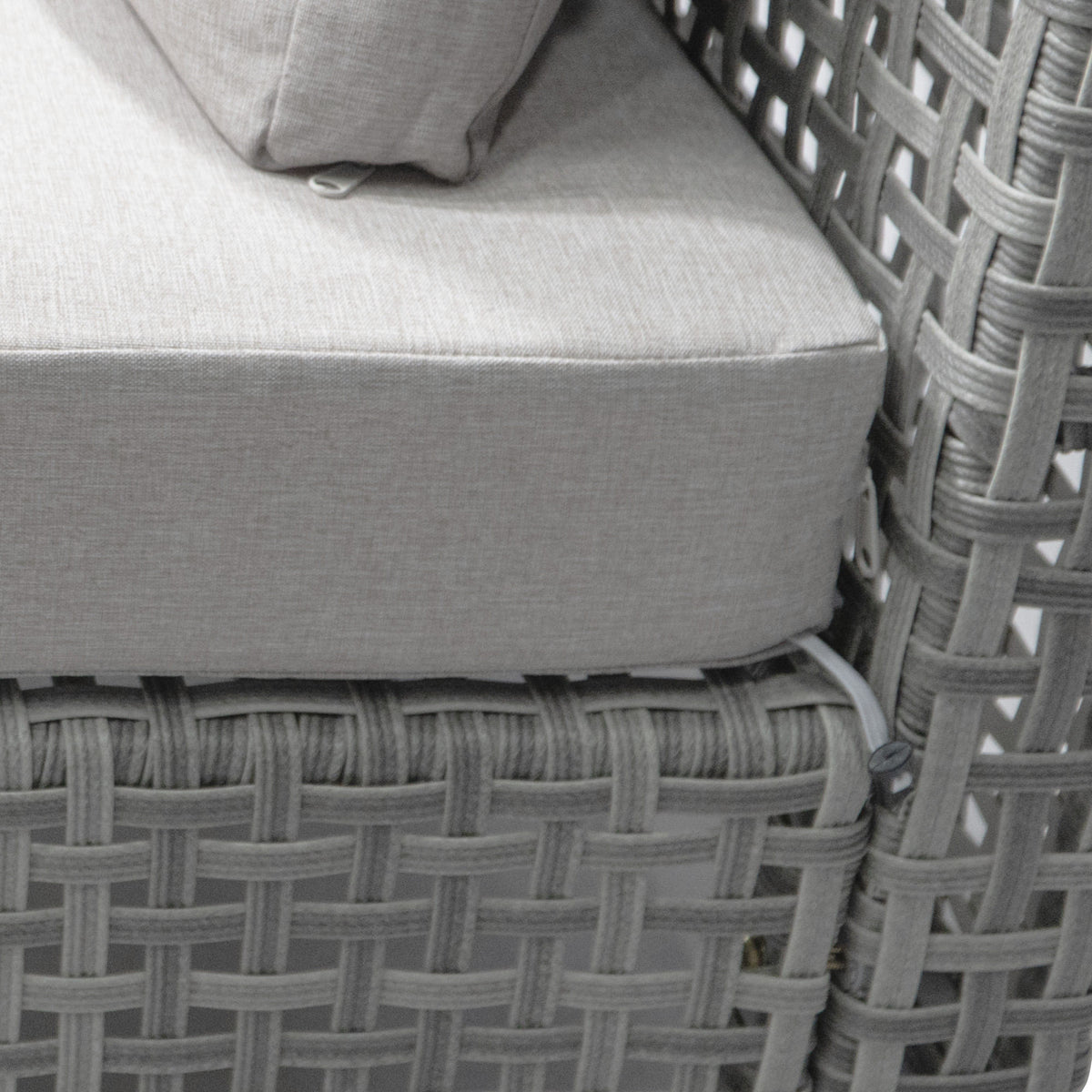 K&K 7-Piece Wicker Patio Furniture Set, Outdoor Conversation Set Sectional Sofa with Water Resistant Grey Thick Cushions and Coffee Table