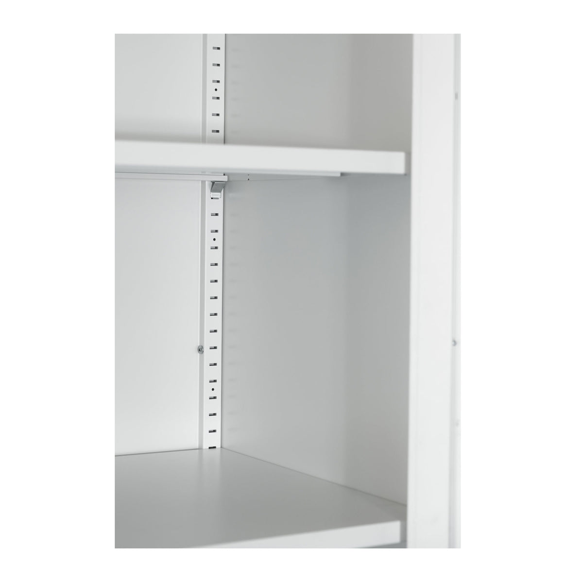 71" Tall Metal Wardrobe Cabinet with 2 Drawers and Hanging Rod, 2 Doors Wardrobe Closet with Shelf for Bedroom, Office, Laundry Room,Entryway ,Foyer,Guesthouse (White)