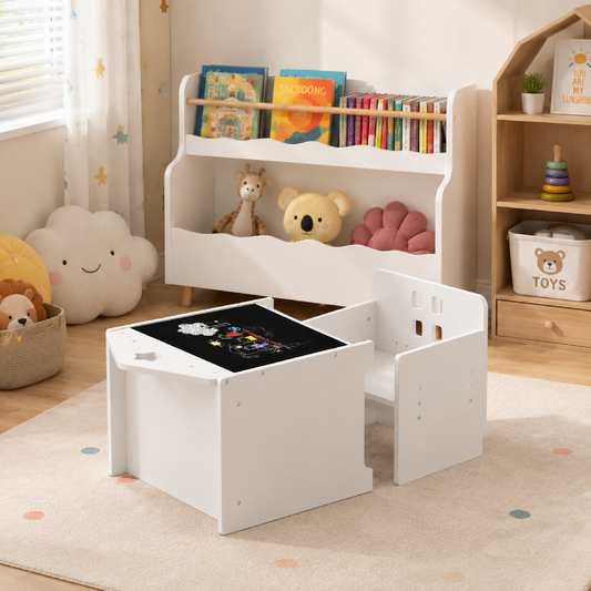 Kids Montessori Weaning Table and Chair Set