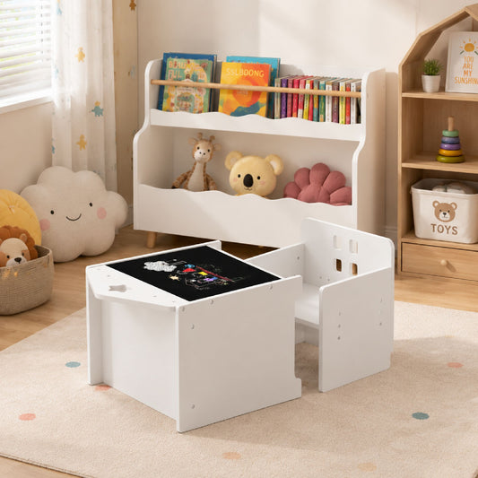 Kids Montessori Weaning Table and Chair Set