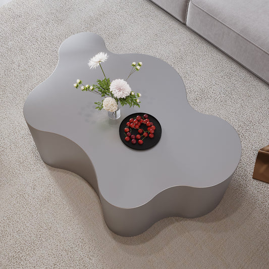 39.4" Luxury Stainless Steel Coffee Table Center Table for Living Room