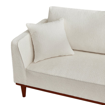 Upholstered Chaise Lounge and Stool