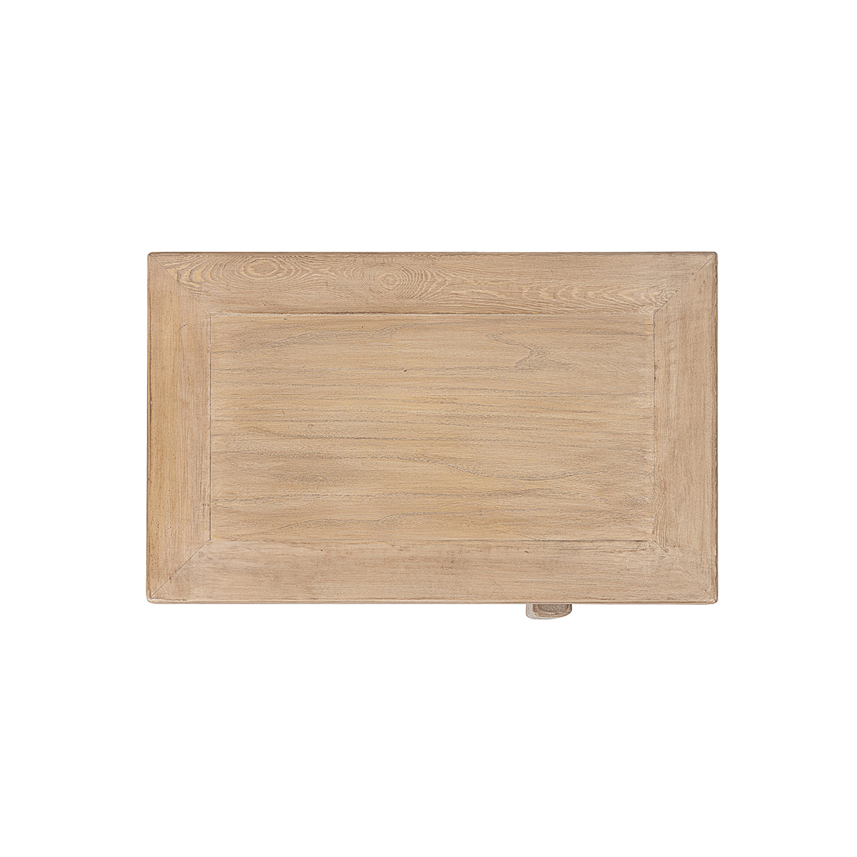 Rowan 28.5" Solid Reclaimed Pine Right Side Table, Natural Brown Reclaimed Pine