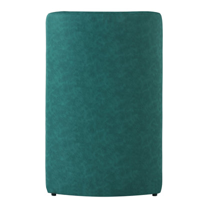 Set of 2 Green PU Upholstered Dining Chairs, Vintage Green Finish, Plywood Frame, 400lbs Capacity, Fully Assembled