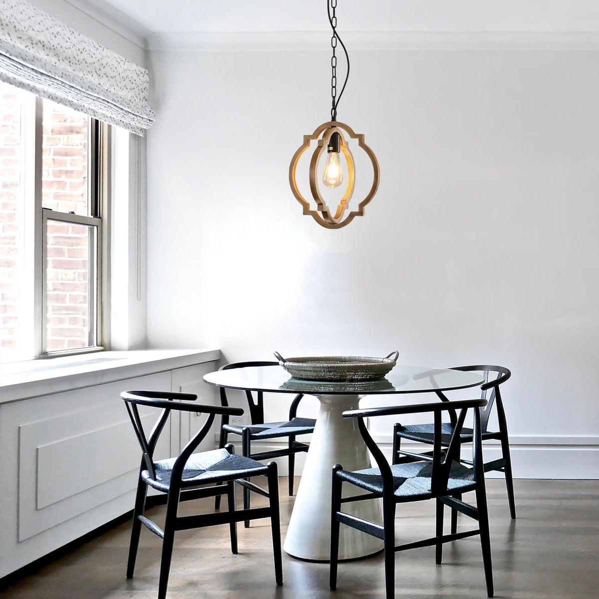 Farmhouse Chandelier, Retro Country Dining Room Lamp, Solid Wood Chandelier, Foyer and Dining room, Bulb Not Included