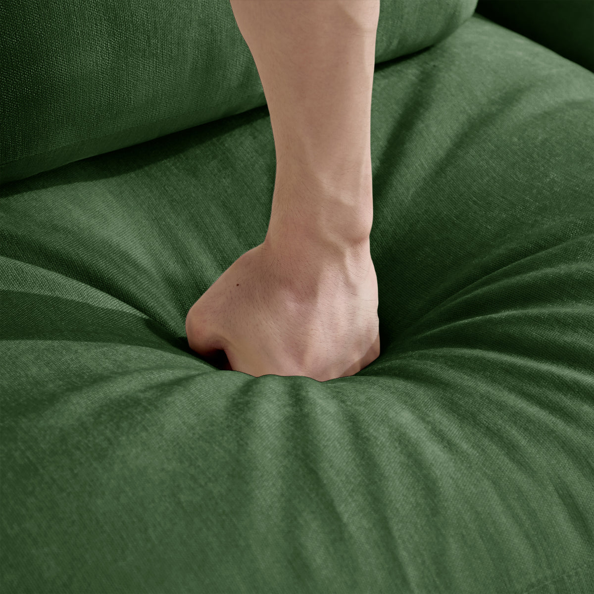 Ottoman Chenille Fabric-Green