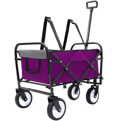 Minimeetall Strap, Collapsible Foldable Wagon Cart with strapping system Beach Wagon, Utility Cart
