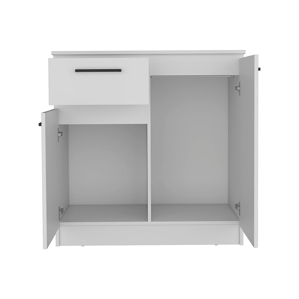 Orleans Dresser with 2-Door and Single Drawer, White
