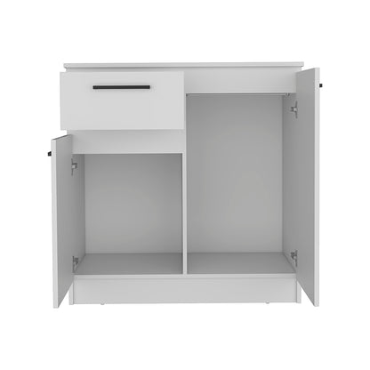 Orleans Dresser with 2-Door and Single Drawer, White