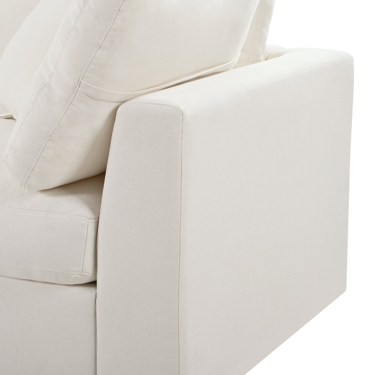 U_STYLE 128" Large U-Shaped Sectional Sofa with 2 Movable Ottomans, Chenille Fabric, Modular Design, Home Theater, Spacious Space