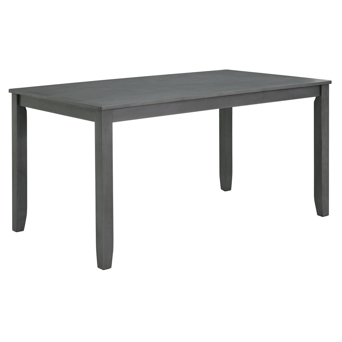 Modern 6-Piece Dining Table Set with Bench and Chairs for Dining Room or Kitchen – Grey