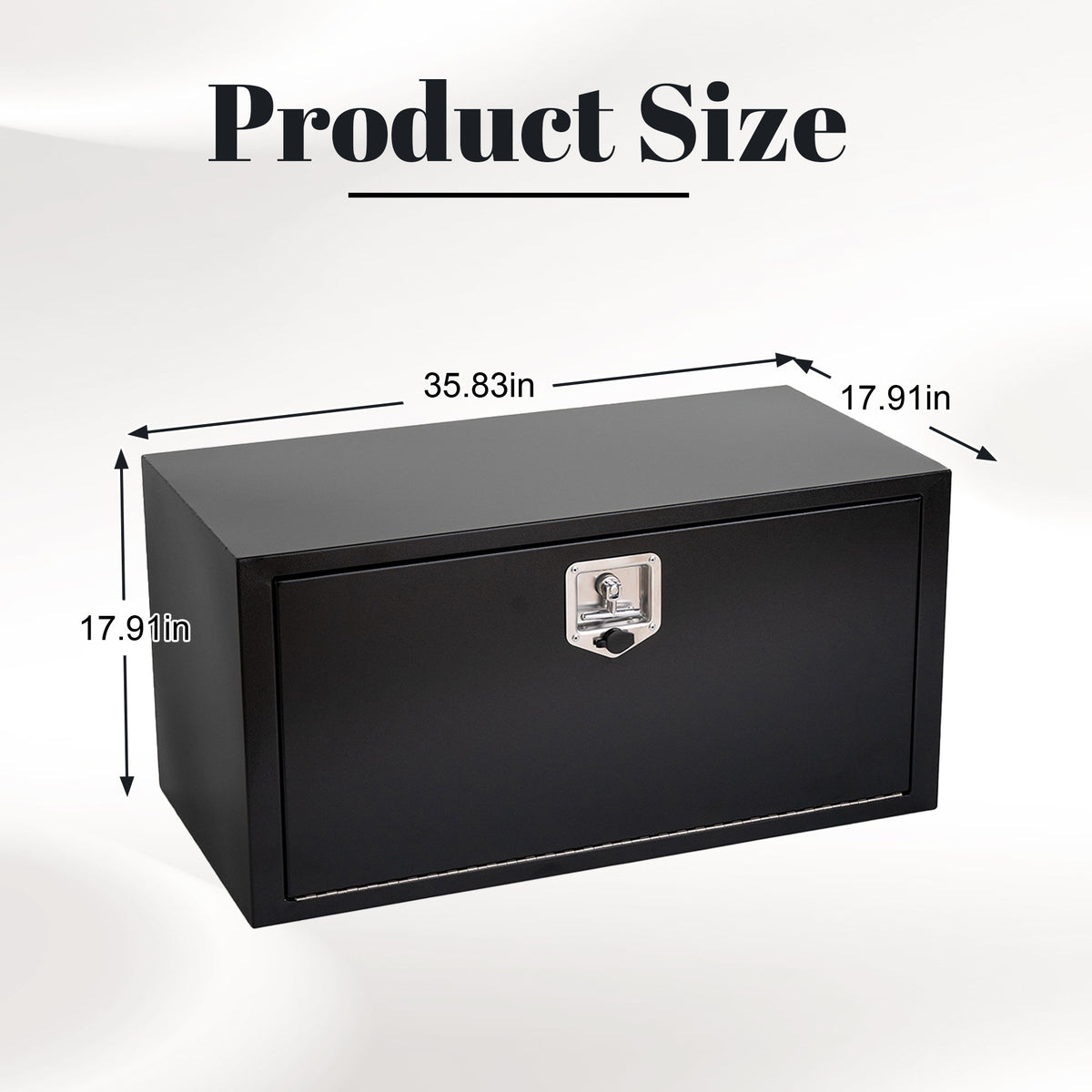 36"x18"x18" Steel Trailer Tongue Box