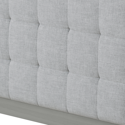 Solid Wood Platform Upholstered Headboard California King Bed