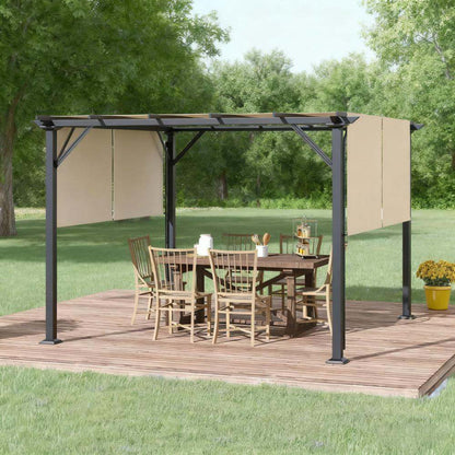 Pergola Canopy Patio Metal Shelter 12" x 10"