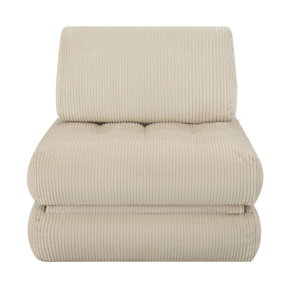 62.9"Corduroy Fabric Beanbag Couch for Living Room, Bedroom & Dorm, Cozy Fluffy Cloud Mini Couch,Corduroy