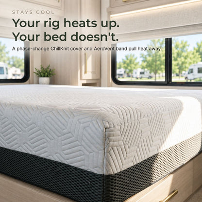 12 Inch Short Queen (75 x 60 in.) Plush Gel Memory Foam Mattress with Temperature Regulating Cover